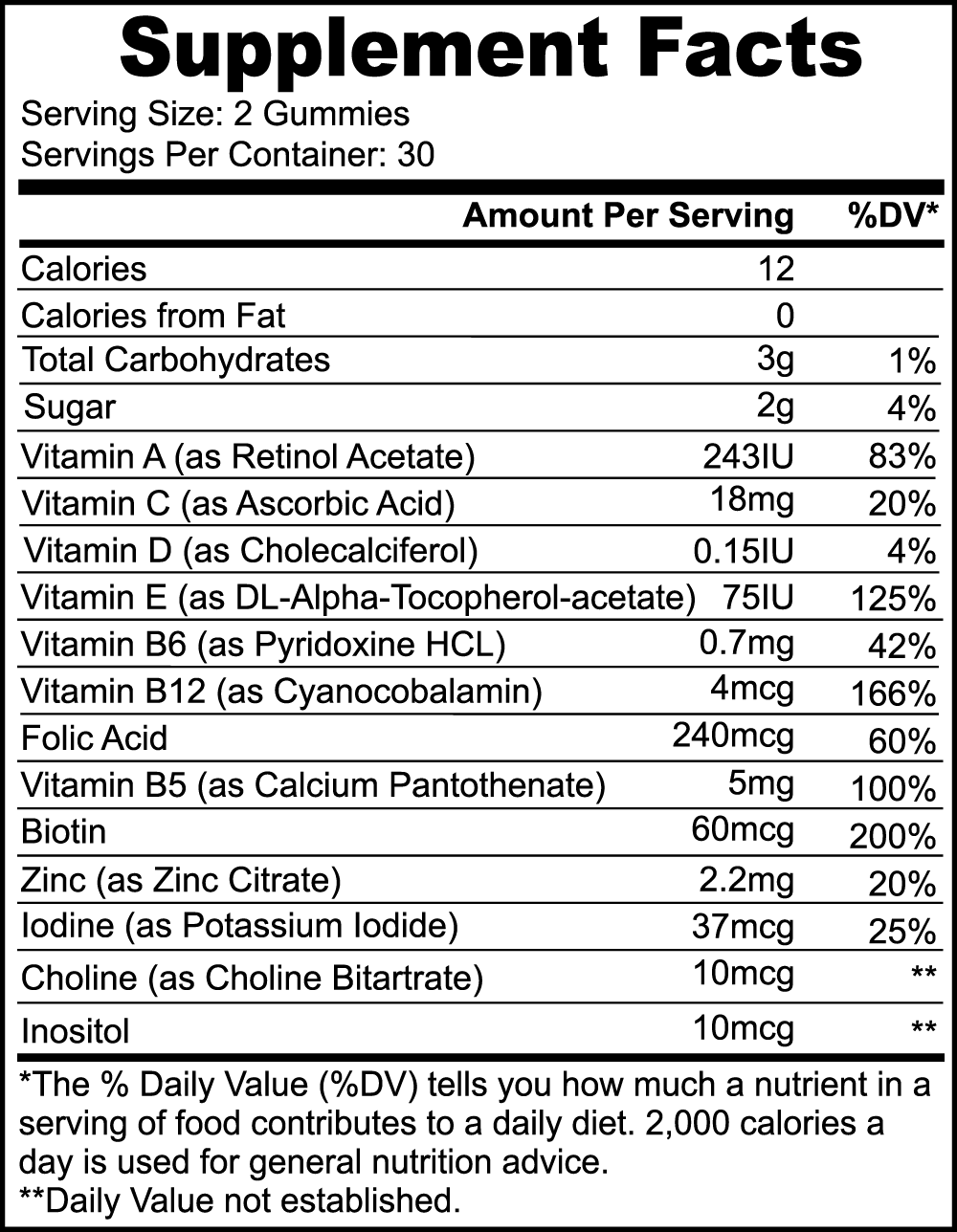 Exodus Mulitvitamin